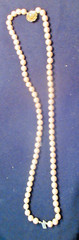 Vintage Vendome Hand Knotted Chocker Necklace Double Strand Faux Pearls 7″