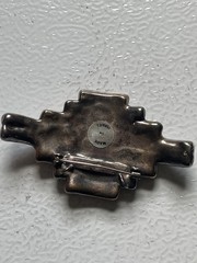 Sterling Silver 925 Brooch Pendant Israel Vtg 32.8g Wear Sell Scrap Wearable