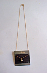 NEW VTG Melini® Pendant Necklace Round Shape Faux Pearl Pendent & 18” Chain – C2