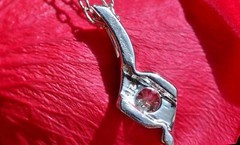 14k white gold pendant 0.33ct diamond solitaire charm 1.8gr Sirena N2785