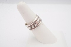 Vintage Sterling Silver 925 Ring Size 6.75 Textured
