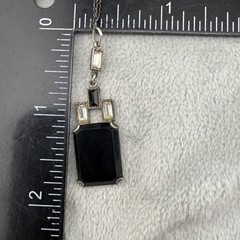 Vintage Sterling Silver Art Deco Necklace Titanic 16”