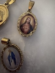 Vintage Religious Pendant Lot Stainless Steel Waterproof Antique