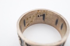 Vintage Sterling Silver 925 Ring Band Size 7.5 9mm