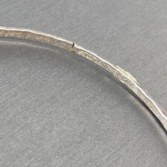 Sterling Silver Mexico Vintage Bangle Bracelet Estate Fine Jewelry Pre-owned