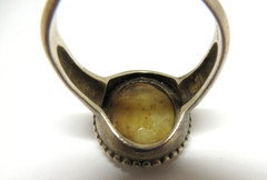 925 Sterling Silver Vintage Mother-of-Pearl Ring Size 10 or 11