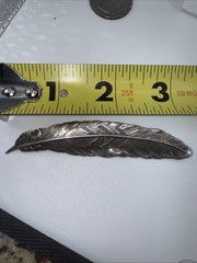 VTG Sterling Feather Pin Brooch