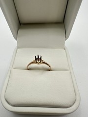 Antique Victorian Gold Fill? Claw Prong Setting Ring SZ6.75 Repair No Stone Read