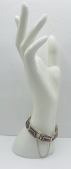 Vintage 835 Silver & Garnet Trachten Bracelet