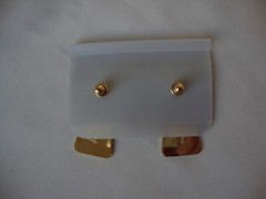 VINTAGE 1970s SAMUEL HUANG DESIGNER CLOISONNE RETRO MOD WHITE STUD EARRINGS