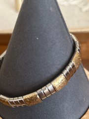 Silver toned estate bracelets lot of secen (7)