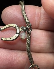 Vintage 1970s-1980s Good Luck Horseshoe Charm Bracelet – Dangle Charms – Unique