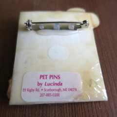 Adorable Dog Lucinda Pet Pin Dreaming About Bone Sunset Thought Bubble Treat VTG