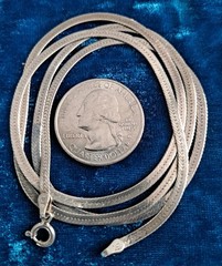 Vintage Puffy Heart Pendant Necklace Etched Design Included SS Chain 925