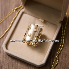 Sallys Quality 100% Copper Scarf Ring Hollow Tube Buckle Brooch For Silk Scarves