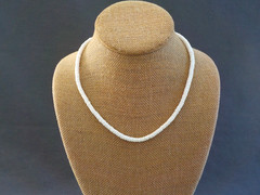 Vintage Shell Disc Necklace Bead Jewelry Mixed Lot 9 Used Wearable Barrel Red