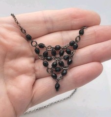 Set Of 3 Vintage To Now Bead Necklace Chain Charm Pedant.