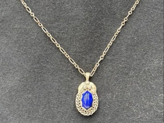 Georg Jensen 1992 Heritage Collection Year Pendant Necklace Silver 925 Vintage
