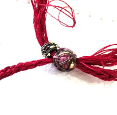 Antique Almandine Garnet Bead Necklace – Hand-Knotted Silk, Likely Indian Origin