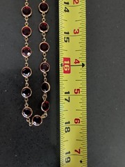 Swarovski Set Necklace Bracelet Bezel Set Red Crystal Swan Necklace R144