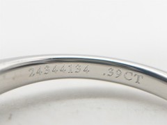 $4650 Tiffany & Co .39ct Natural Alexandrite Platinum Wedding Ring