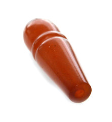 1970 RUSSIAN SOVIET BALTIC AMBER TIP TYPE ROSARY NECKLACE 琥珀 BEAD STONE ROCK PIN
