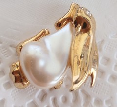 🐰 Lot #1 Vintage Now Bunny Rabbit Pin Brooch Earrings Marvella Avon Rhinestone