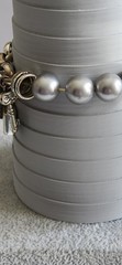 Vintage Avon Multiple Charm Silvertone Stretchable Locket Bracelet 8+