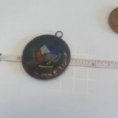 Vintage Lot Of 12 Enameled Copper Pendants
