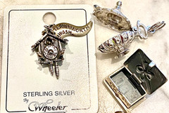 Vintage Sterling Silver Moving Mechanical Articulated Charms YOU CHOOSE
