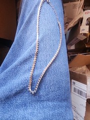 UNMARKED UNTESTED 5mm. MARQUISE 16″ NECKLACE JEWELRY
