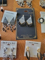 Vintage 90s Y2K Earrings 12 Lot Bundle Dangle Whimsigoth Boho Celestial Goth