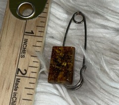 Vintage Antique Genuine Baltic Amber Brooch