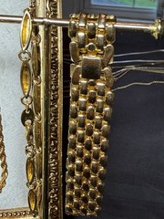 Gold Jewelry Lot Trifari Napier Estate 90s Career Statement Necklaces Bracelets