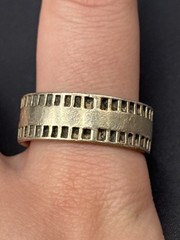 Vintage Sterling Silver 9MM Band Ring 10 Grams Size 13 E29