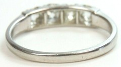 Art Deco Diamond Wedding Band Platinum Ring Size 9.5 UK-S1/2 EGL USA Circa 1920s