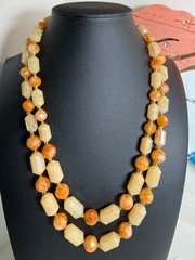 Vintage, 20″ Stone Necklace, “Western Germany”. Excellent Condition.
