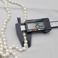 Vintage Satin White Glass Bead Necklace Hand Knotted 2.5mm 56″