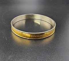 Vintage Grandmother In All Languages Bangle Bracelet