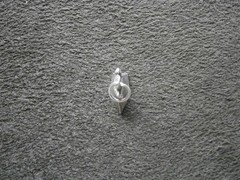 TINY Old-Fashioned Clothes Flat Iron Vtg Sterling Silver Bracelet Charm Pendant