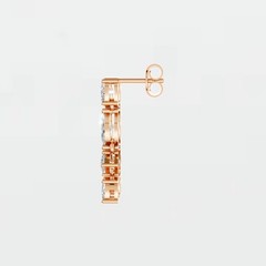 1.31 CTW Multi Shape Lab Grown Diamond Dangle Drop Earrings