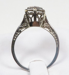 Antique Art Deco 1920’s Diamond Engagement 18KW Ring Size 6 UK-L1/2 EGL USA