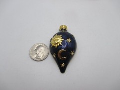 VTG Signed LIA Celestial Brooch Sun Moon Stars Night Sky 2.5″