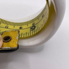 Vintage Hong Kong Black White Acrylic Clamper Bracelet Mod Art Deco Statement
