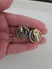 Vintage Les Bernard Gold-Tone Statement Earrings
