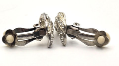 Vintage Sparkling Fancy Clip-On Earrings Gold/Silver Tone 1960s-1980s