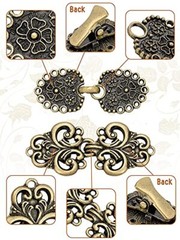 4 Pcs/set Sweater Clips Cloak Clasp Cardigan Clip Vintage Shawl Pin USA SELLER