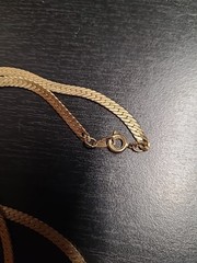 Vintage Unbranded Gold Tone Rhinestone Necklace Estate Sale Jewelry