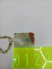 Vintage Mexican Onyx Carved Aztec Pendant Necklace Banded Calcite Stone Made in