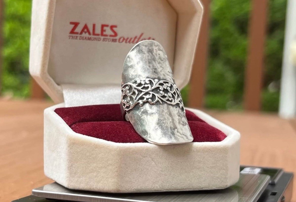 925 🇮🇱 Sz 7 BEAUTIFUL! Vintage Sterling Silver Israel Handmade Ring